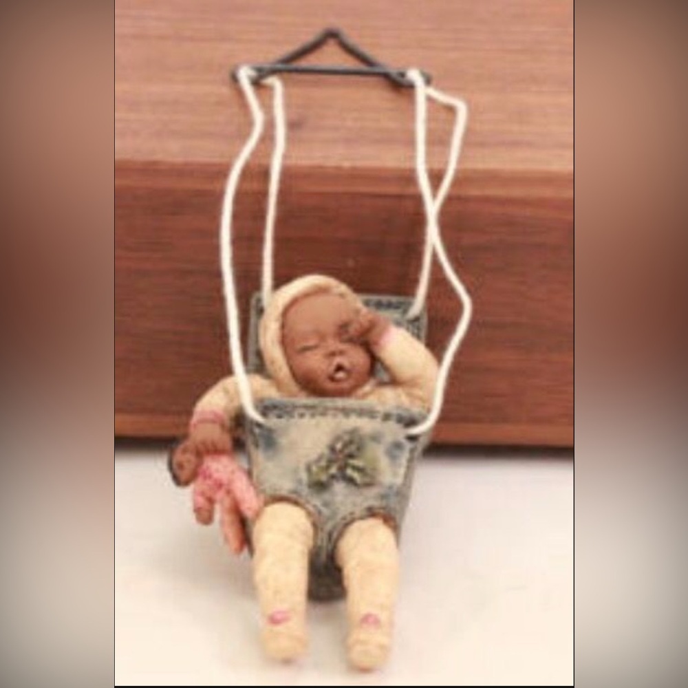 Vintage Miss Martha’s Collection Baby in Swing Ornament